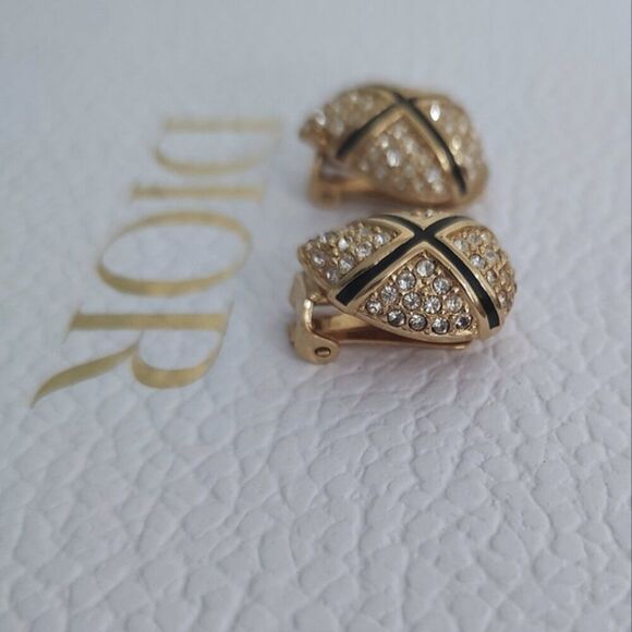 Christian Dior vintage earrings made in Germany EUC - Picture 9 of 10